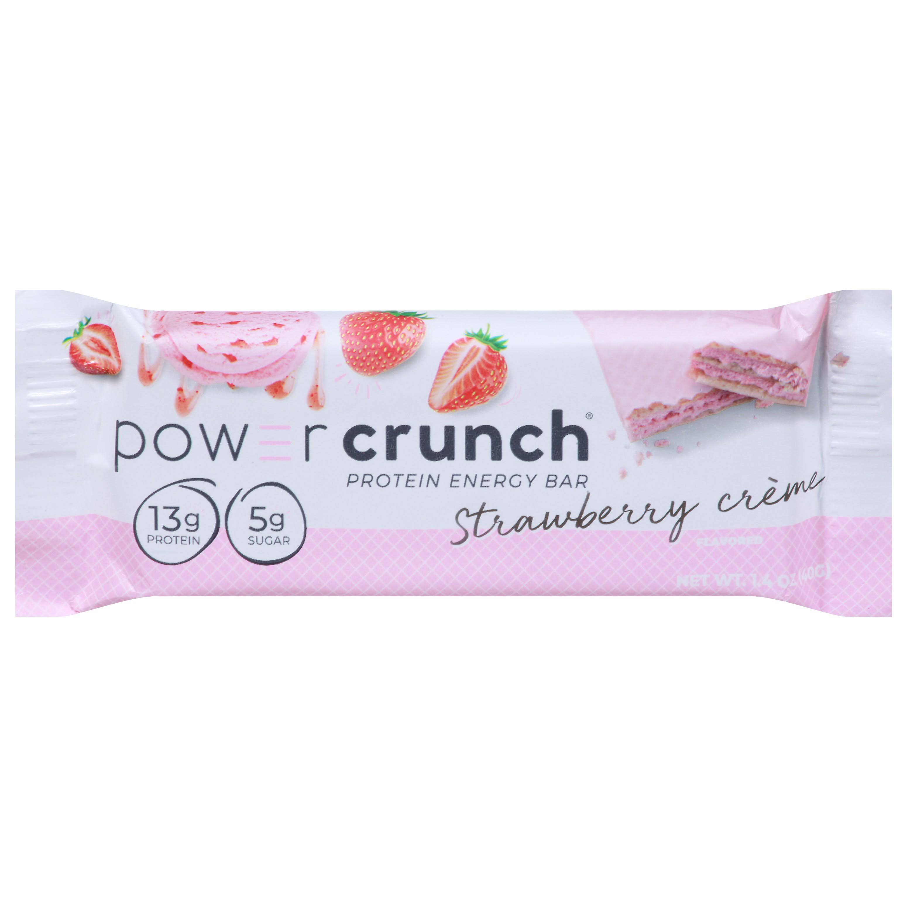 Power Crunch - Original Energy Protein Bars - 40g, Strawberry Cream
