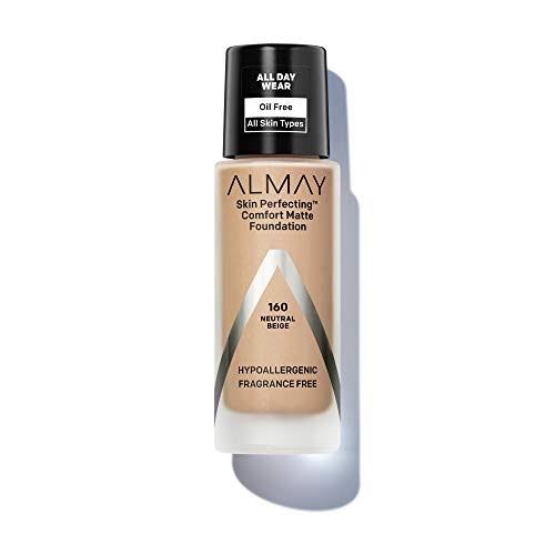Almay Skin Perfecting Comfort Matte Foundation Neutral Beige 160 1 FL oz 30 ml