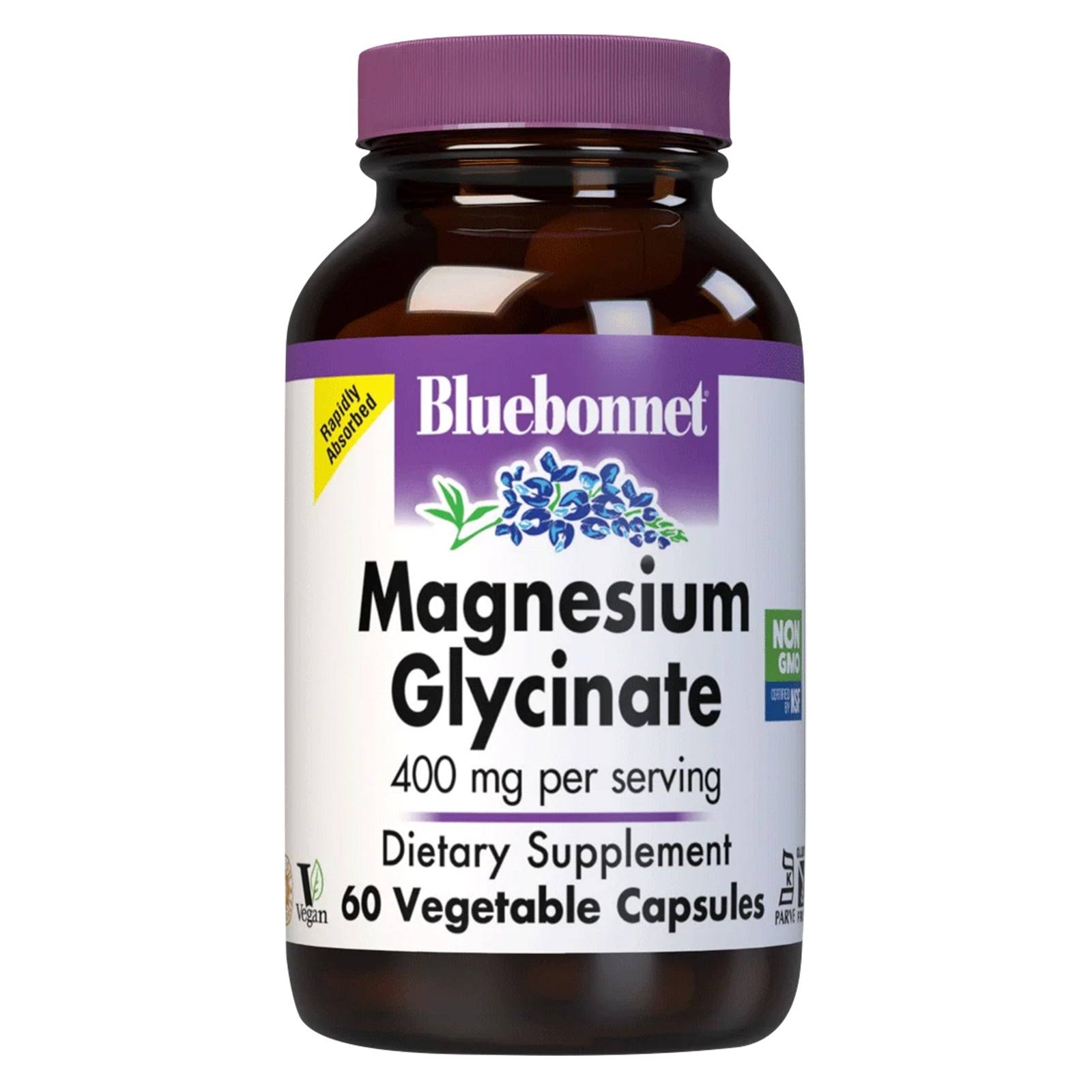 Bluebonnet Nutrition - Magnesium Glycinate - 60 Vegetable Capsules