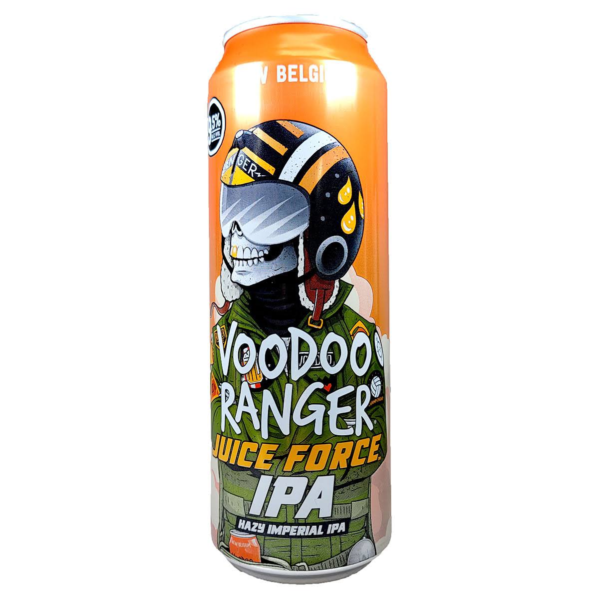 New Belgium Voodoo Ranger Beer, Hazy Imperial IPA, Juice Force - 19.2 fl oz