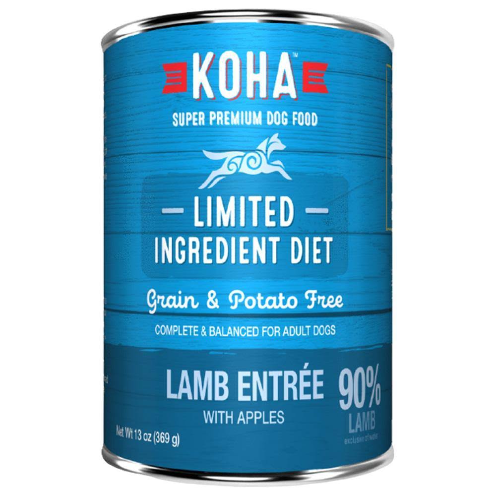 Koha Super Premium Dog Wet Food - Grass Fed Lamb & Fresh Apples, 369g