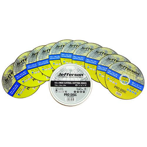 Jefferson 4.5" x 1mm INOX Cutting Disc 22mm Bore (Case of 10)