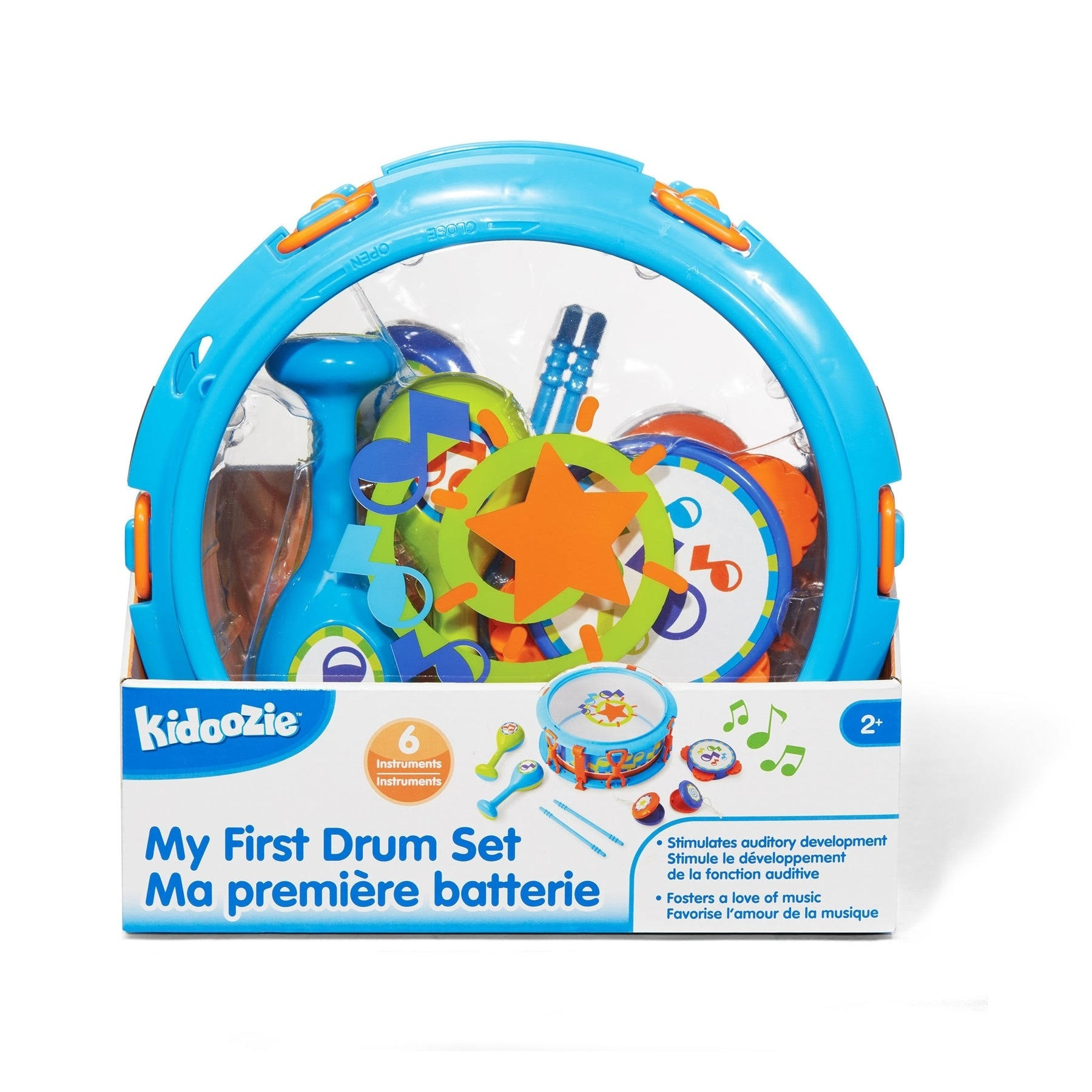 Kidoozie My First Drum Set, 6 Instruments for Children Ages 2 Years an