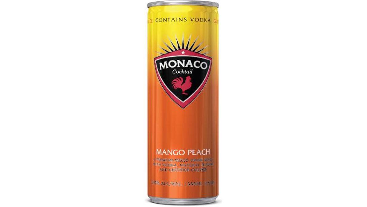 Monaco Cocktail, Mango Peach - 355 ml
