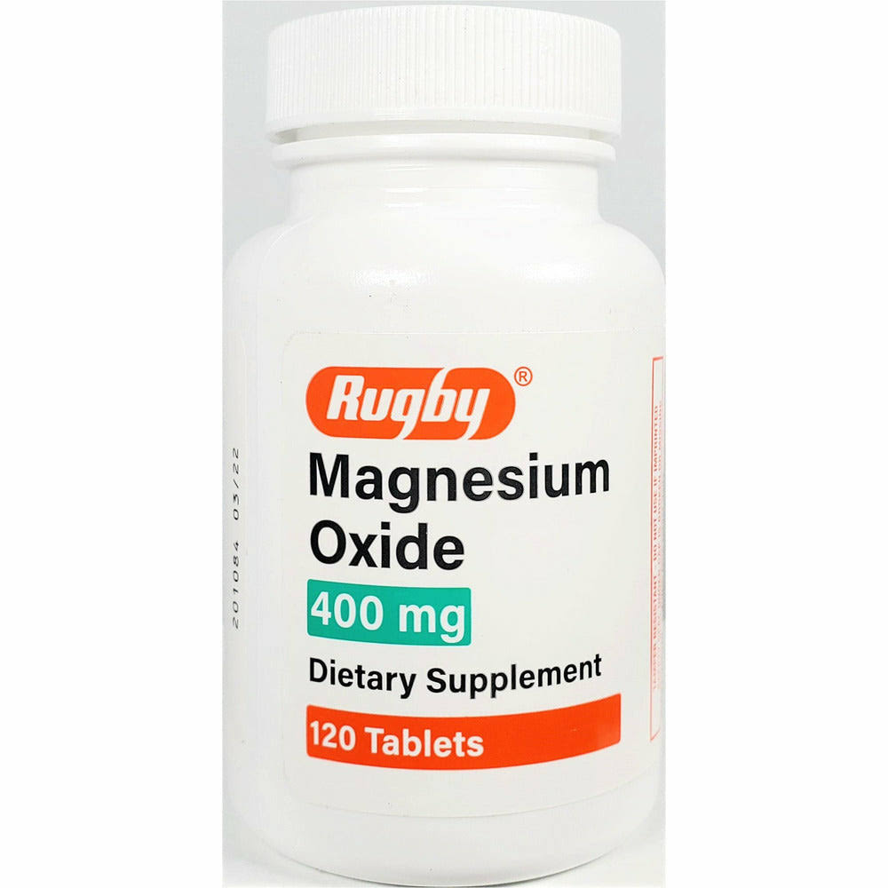 Rugby Magnesium Oxide 400 mg - 120 Tablets