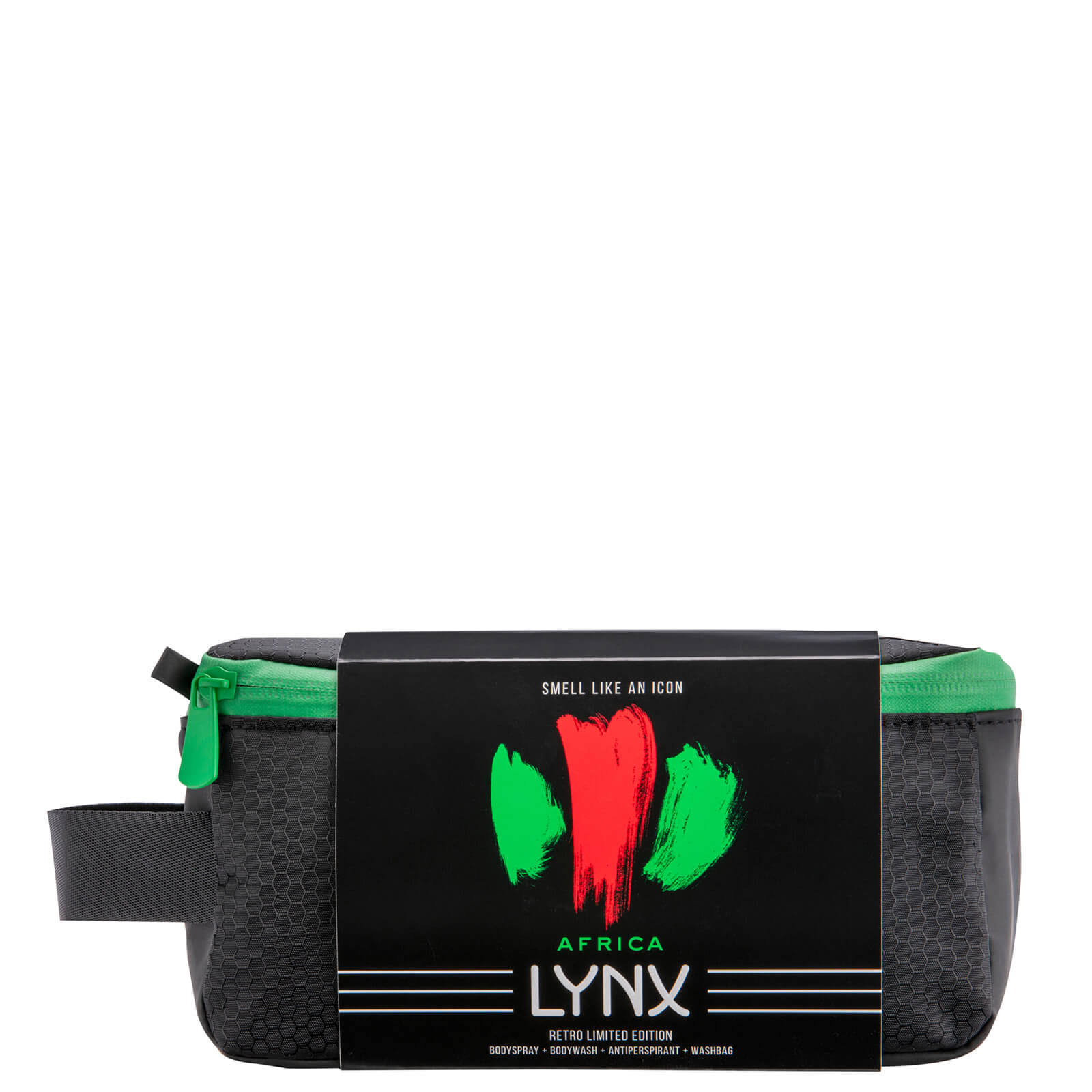Lynx Africa Retro Set 4pc (150ml Bodyspray, 225ml Bodywash, 150ml Anti Perspirant, Washbag)
