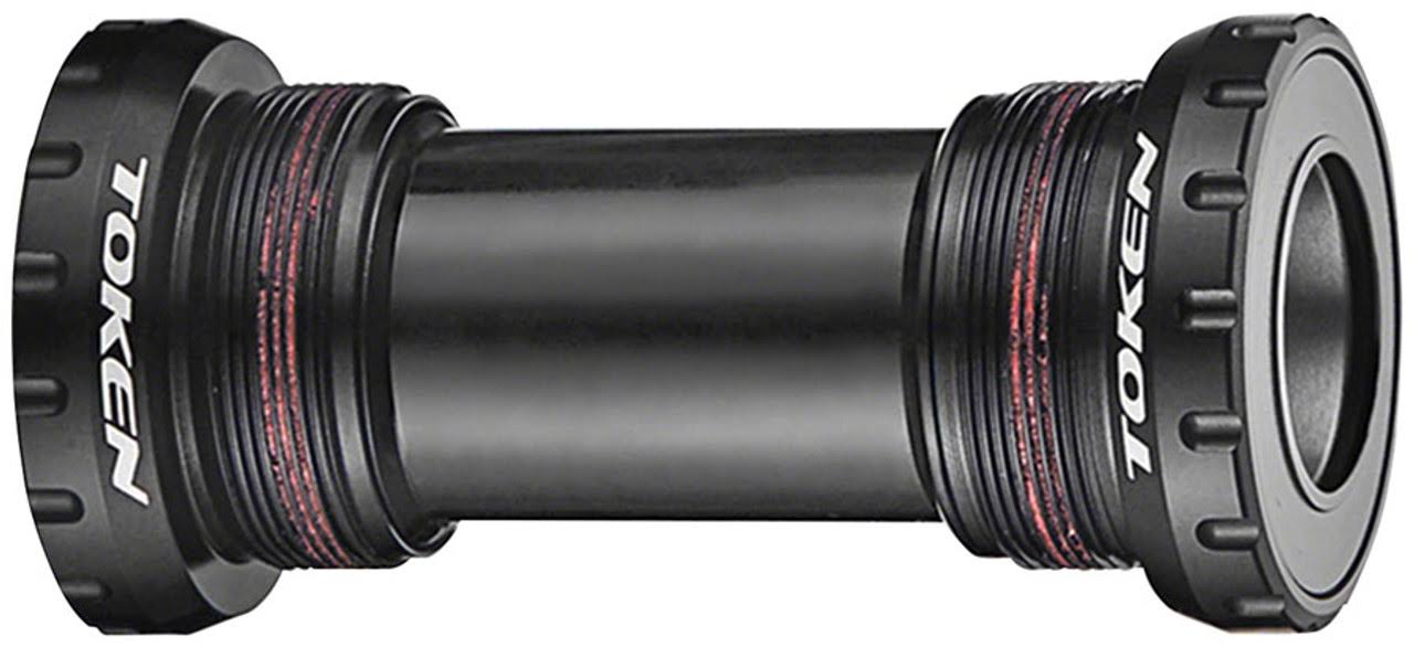 TOKEN Threaded Bottom Bracket BSA Shimano 24mm Premium Black