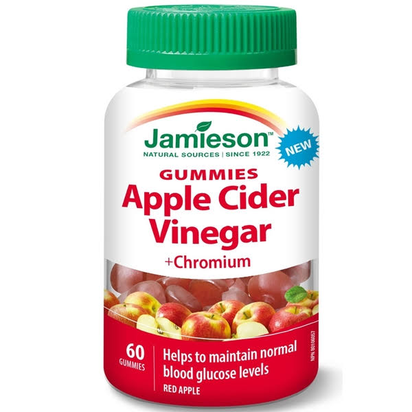 Jamieson Apple Cider Vinegar+Chromium Gummies Apple 60 Gummies