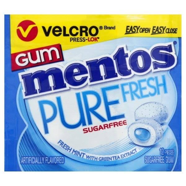Mentos Pure Fresh Fresh Mint Gum 12pc