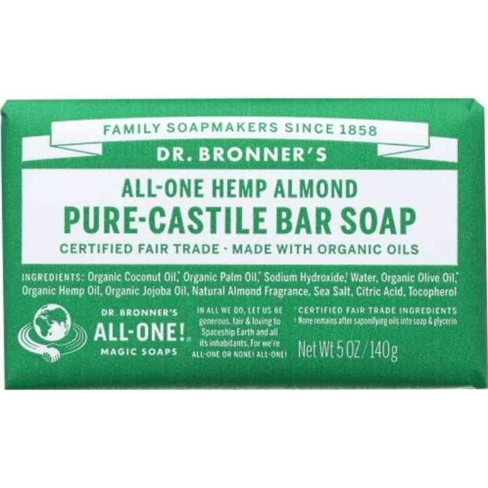 Dr. Bronner's All-One Pure-Castile Soap - Hemp Almond, 140g