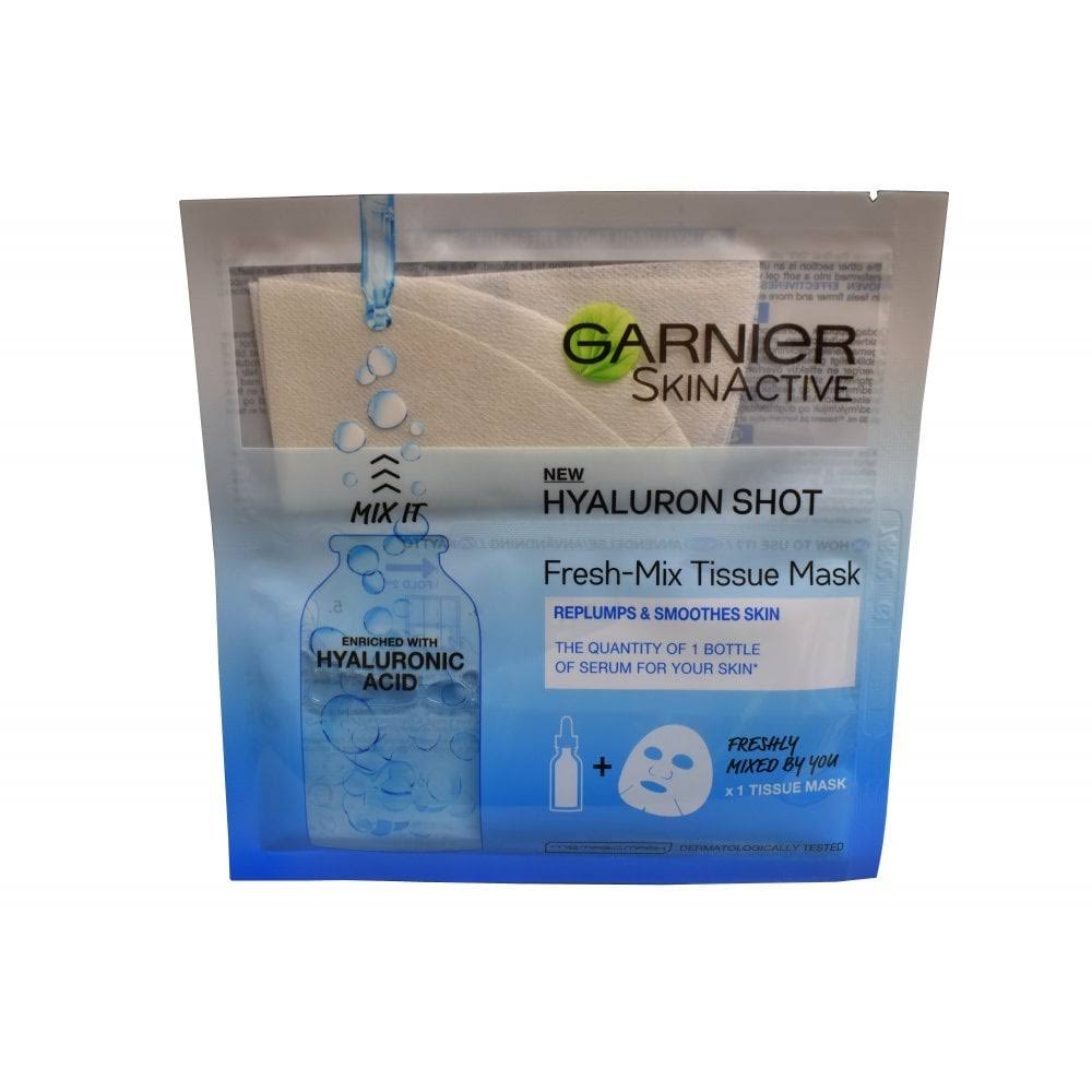 Garnier Fresh-Mix Replumping Face Sheet Shot Mask - with Hyaluronic Acid, 33g