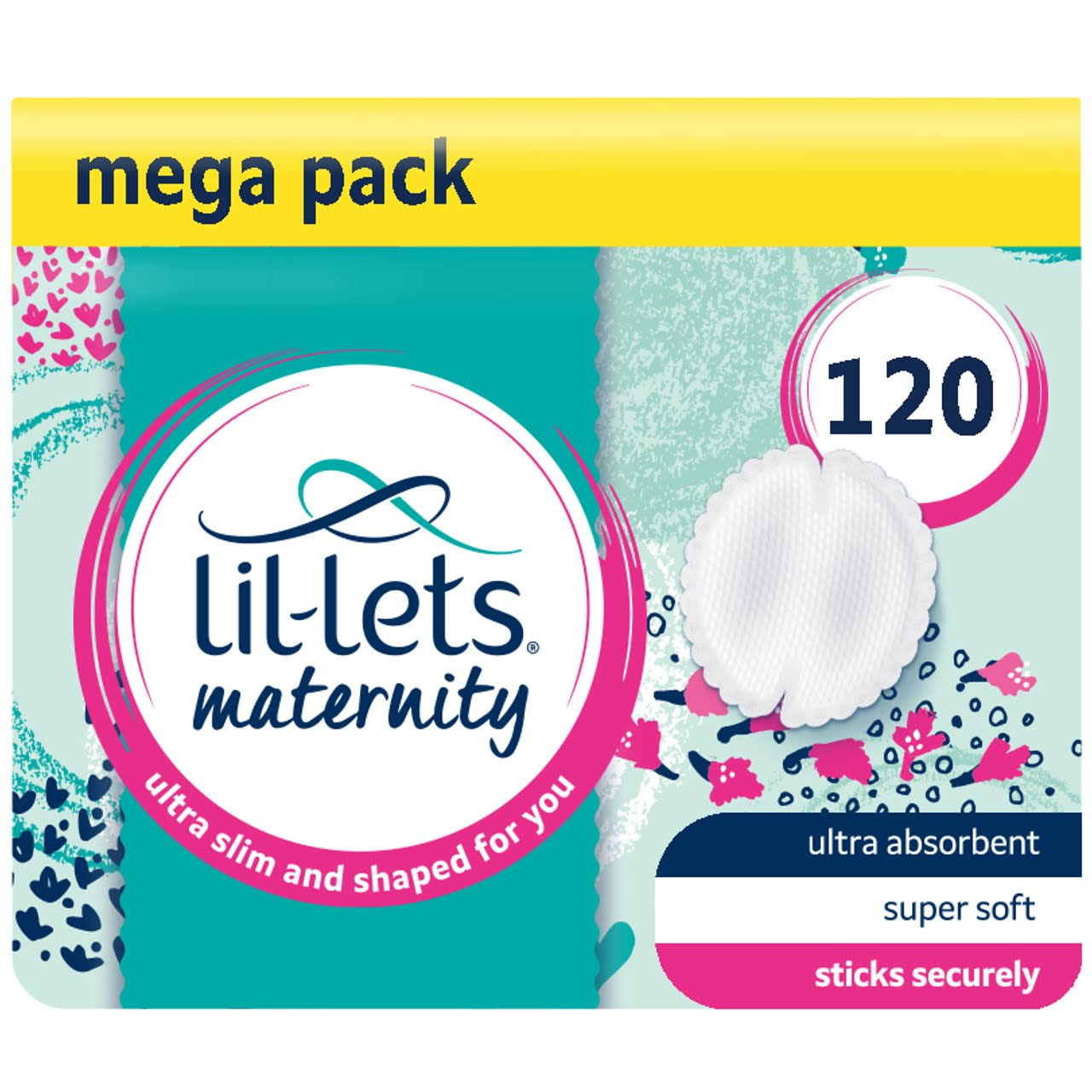 Lil-Lets Maternity Breast Pads Ultra Slim, Fragrance Free, 30 Pads, 4 Packs (120 Count)