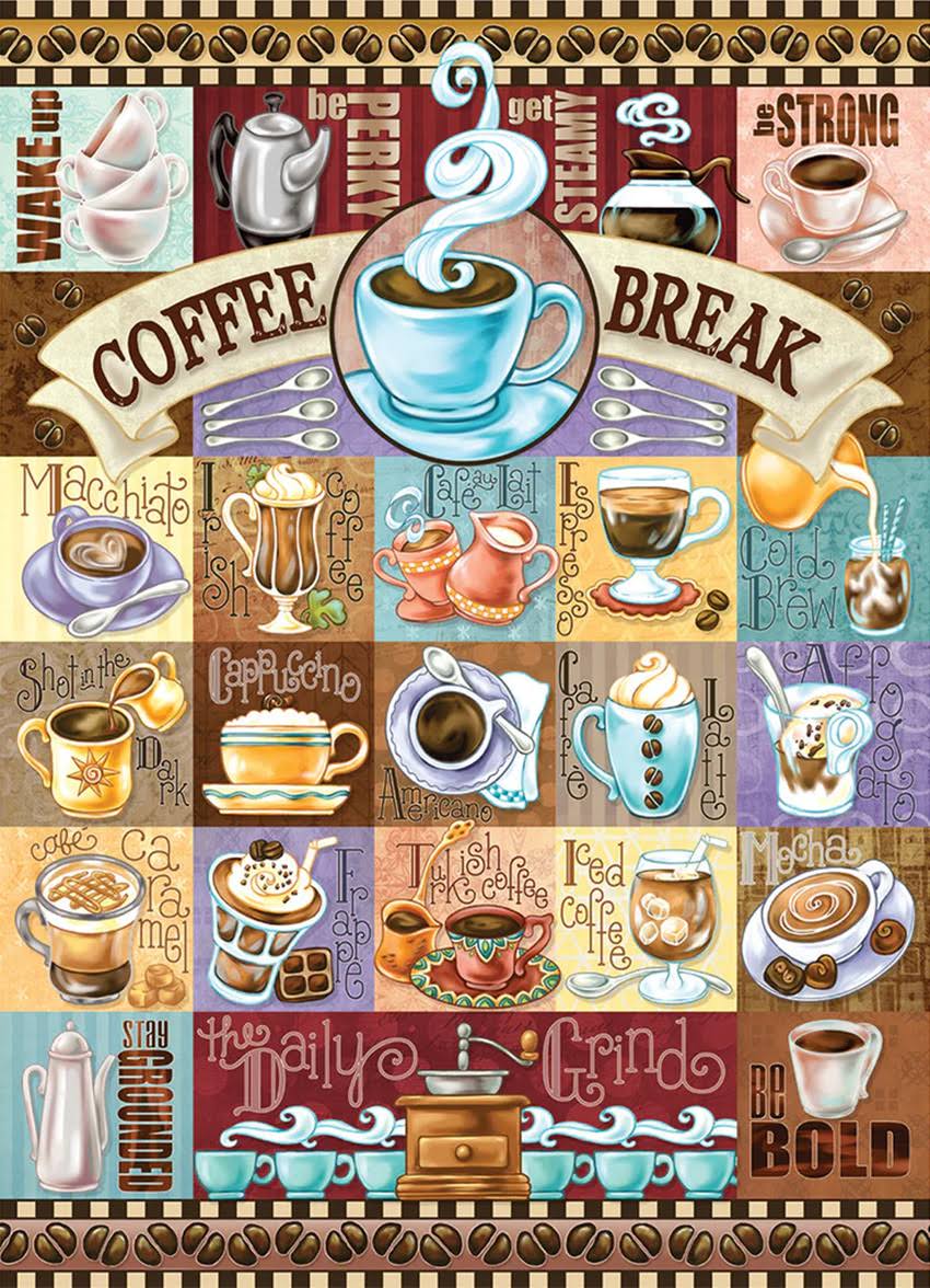Coffee Break - Something's Amiss! 1000 Piece Jigsaw Puzzle by PuzzleTwist