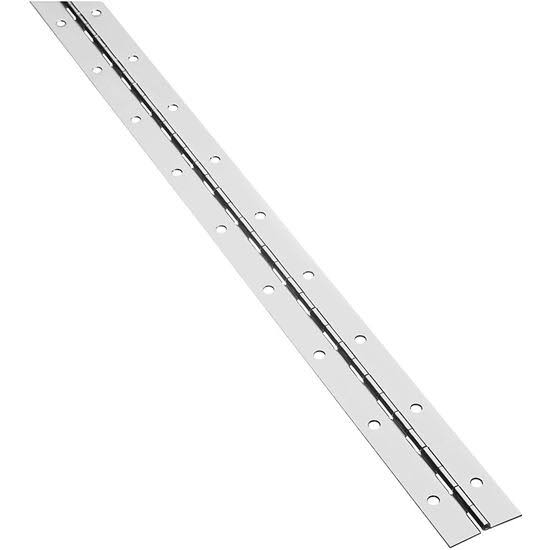 National Hardware V570 Continuous Hinges - Nickel, 1-1/2"x48"