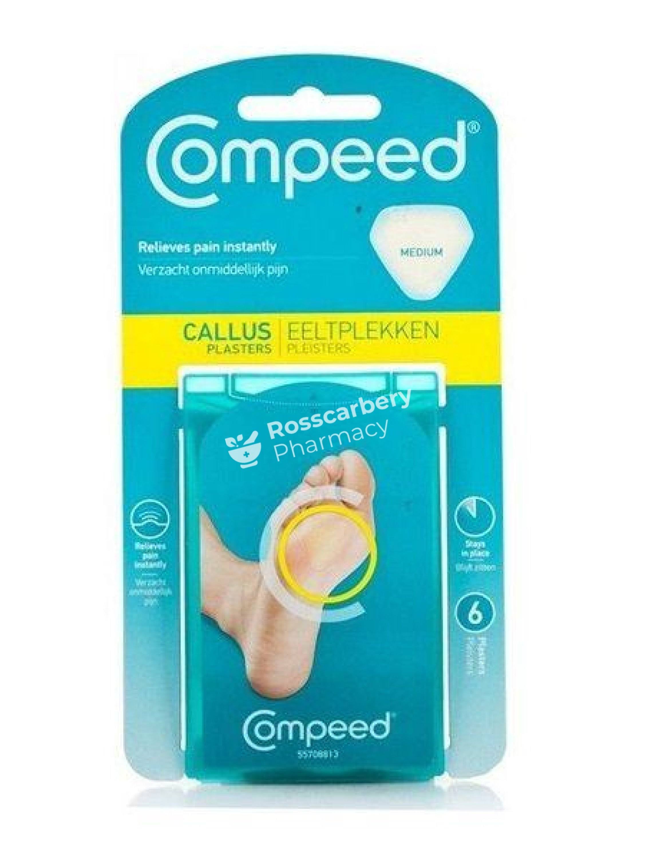 Compeed Callus Plasters - Medium, 6ct
