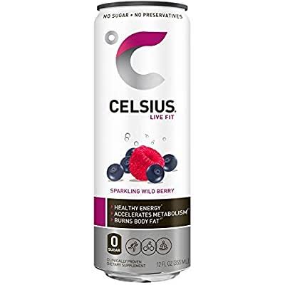 Celsius Sparkling Energy Drink - Wild Berry, 12 oz
