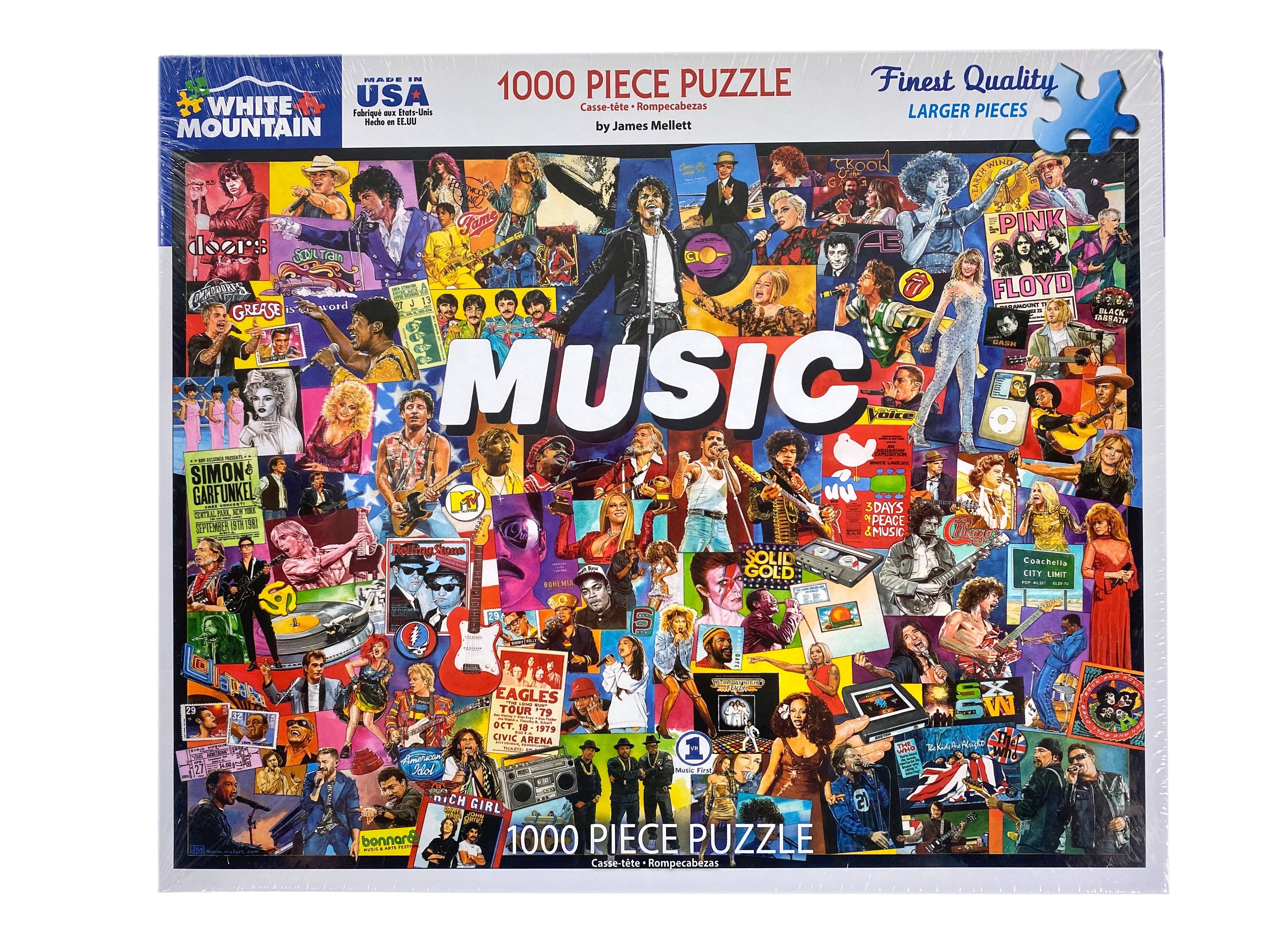 White Mountain Puzzles Music 1000 Piece Jigsaw Puzzle 760mm x 610mm