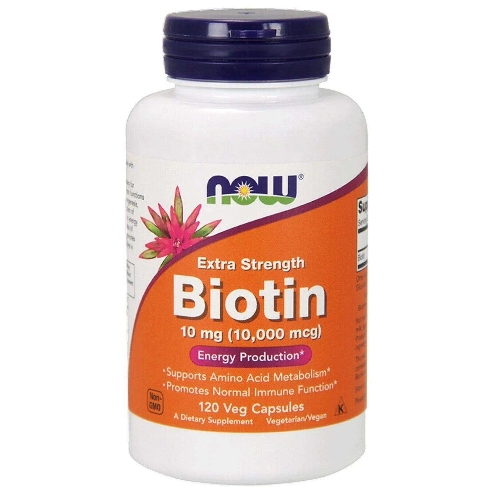 Now Foods Biotin - 60 Veg Capsules