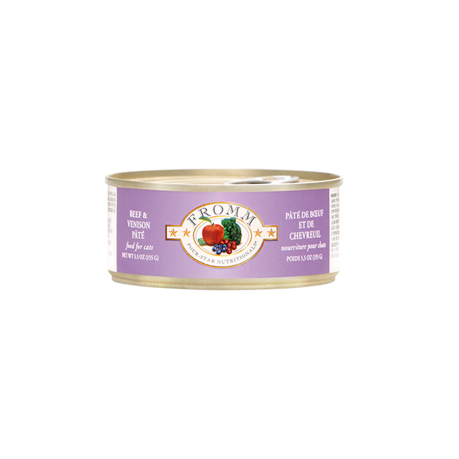 Fromm Four-Star Cat Can Food Beef/Venison Pate-5.5oz