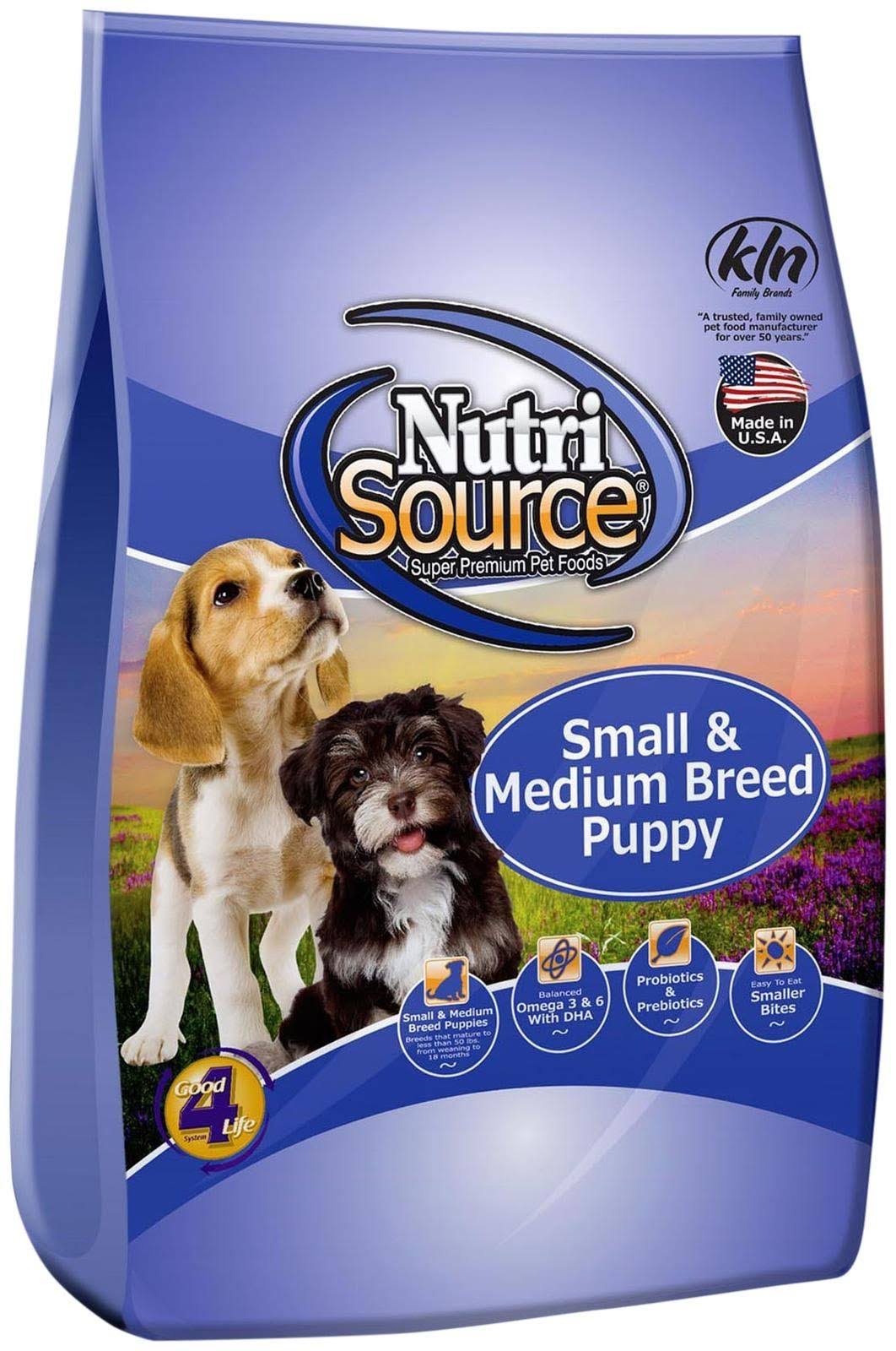NutriSource Small & Medium Breed Puppy Food - 35lb