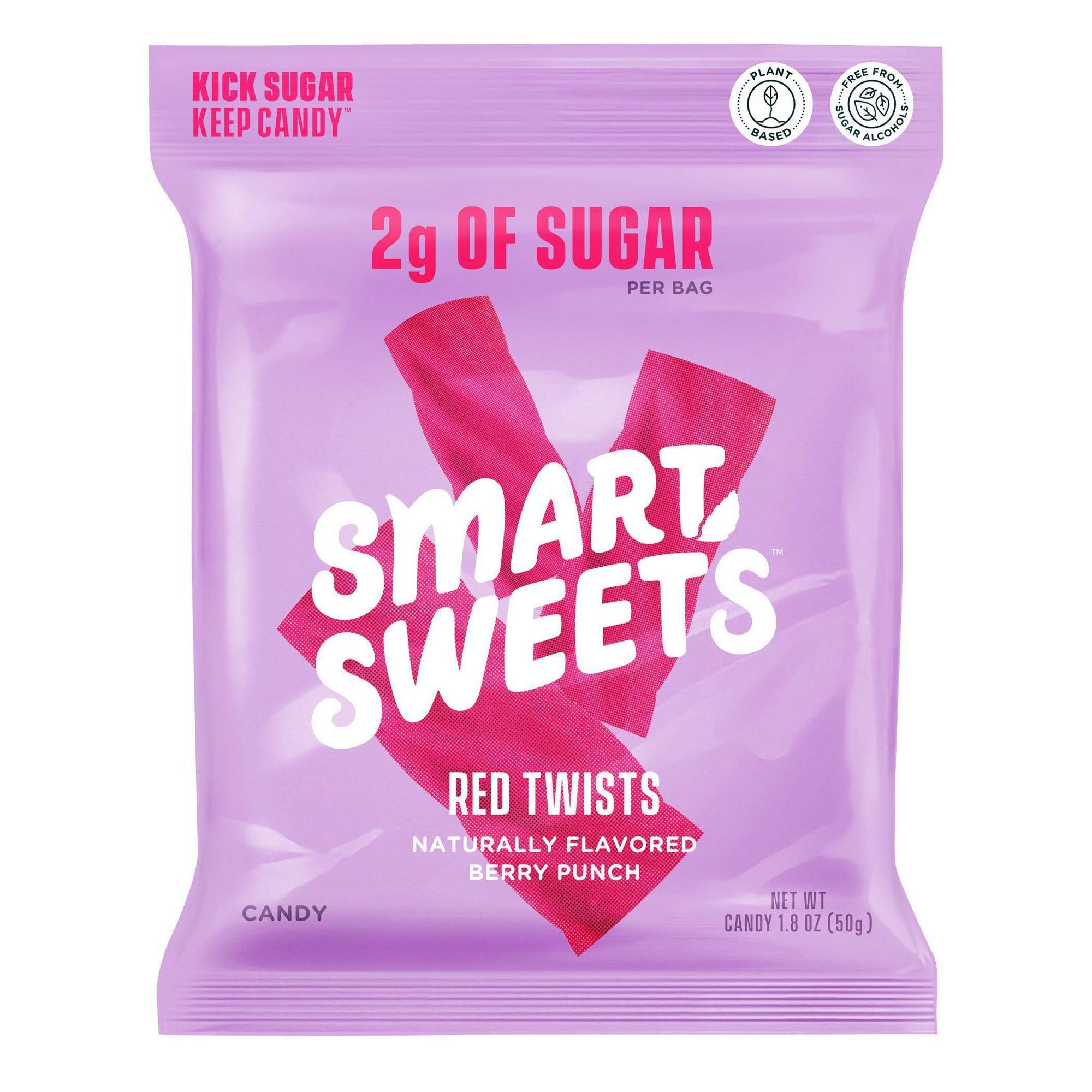Smart Sweets Candy, Berry Punch, Red Twists - 1.8 oz