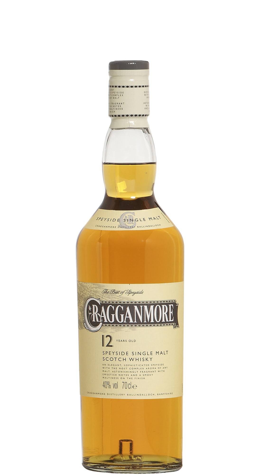 Cragganmore 12 Speyside Single Malt Scotch Whisky - 70cl
