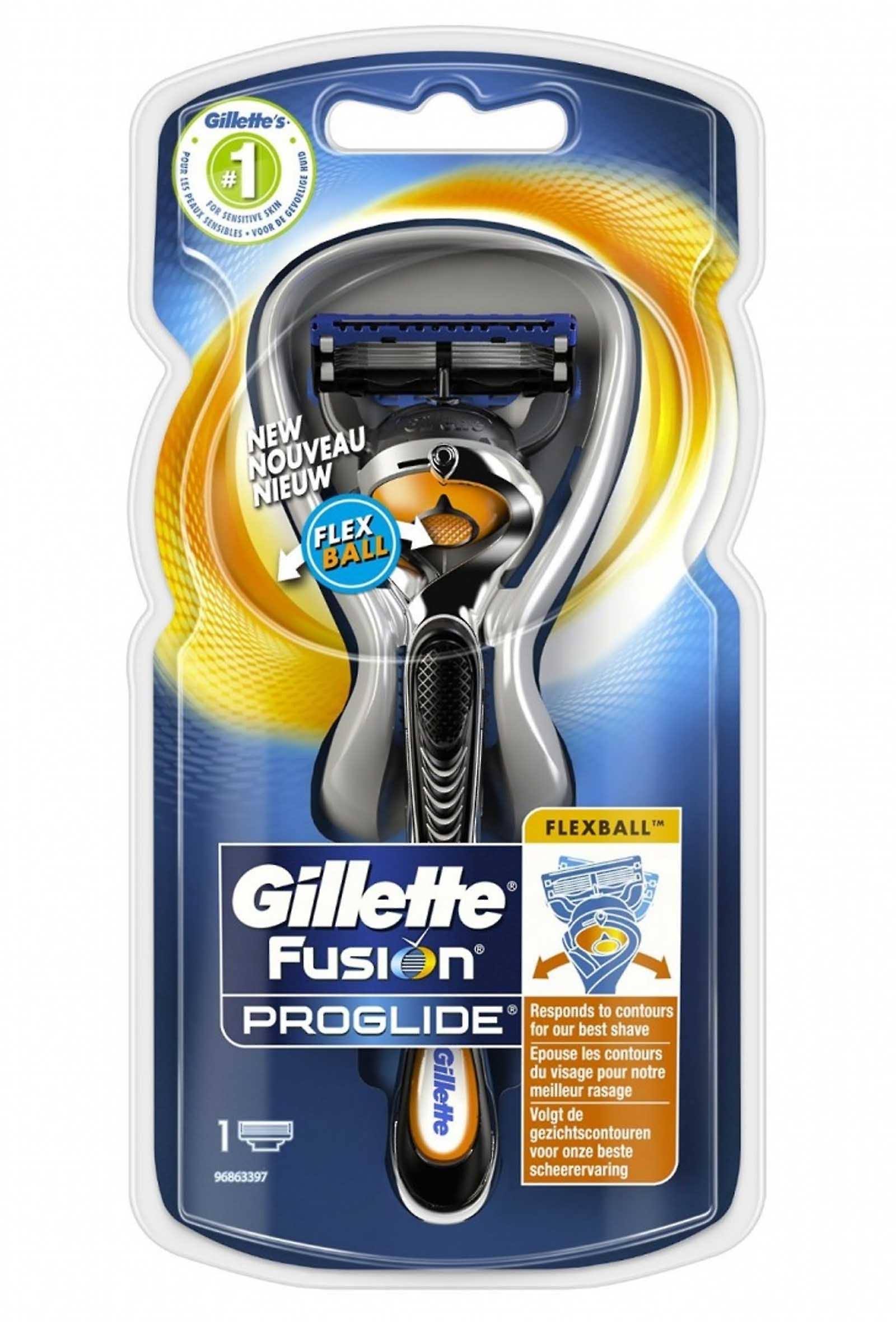 Gillette Fusion Pro Glide with New Flexball Technology Manual Razor