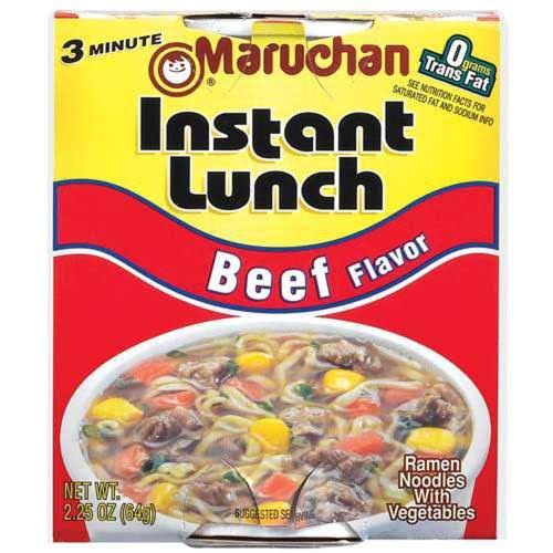 Maruchan Instant Lunch Beef Flavor Ramen Noodles with Vegetables - 2.25oz