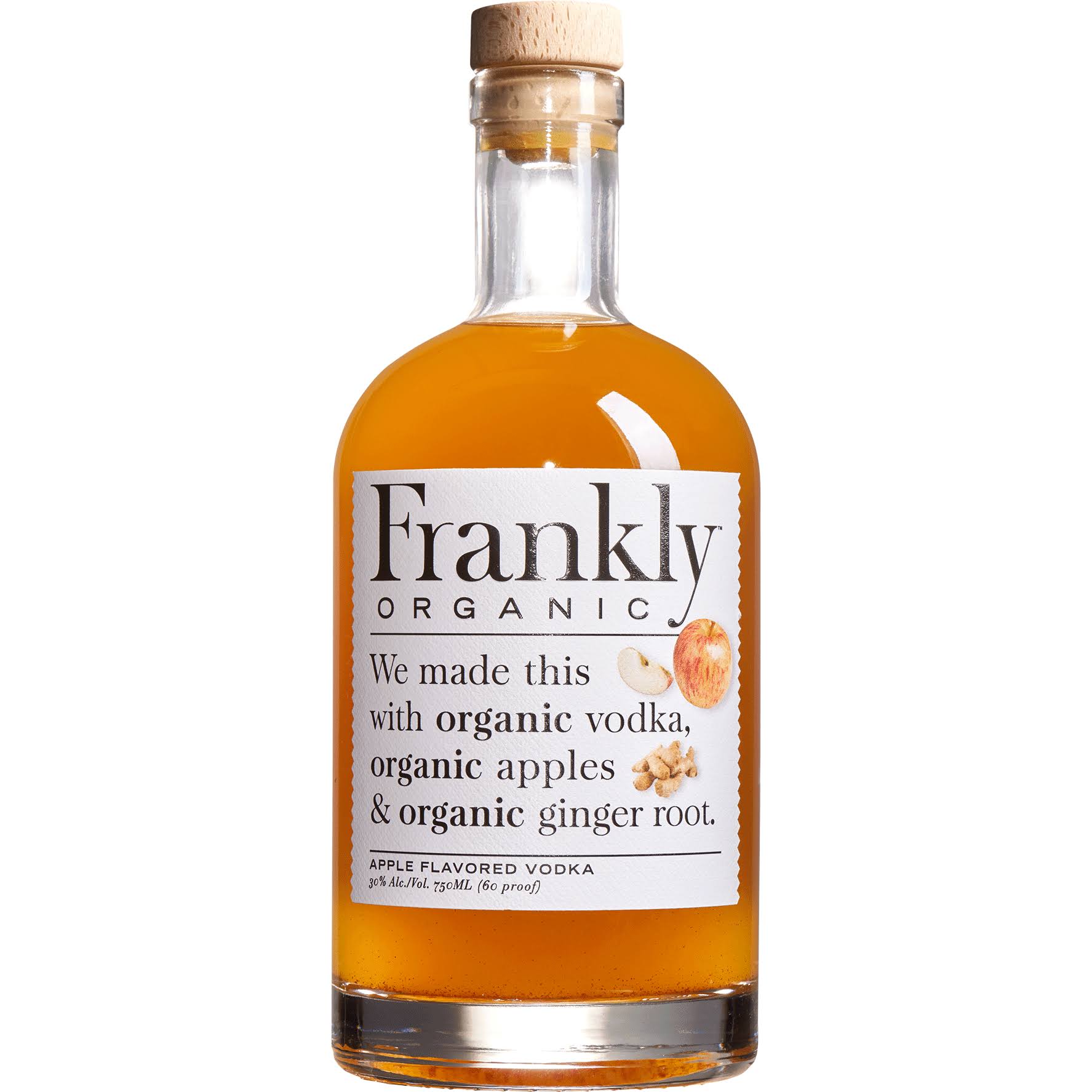 Frankly Vodka, Organic, Apple Flavored - 750 ml