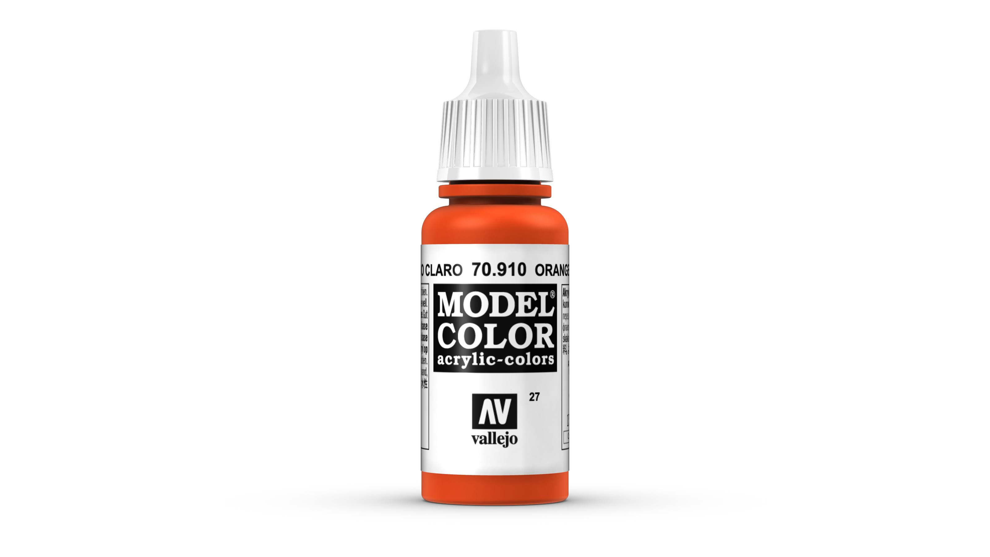 Vallejo Model Acrylic Colors Paint - Orange and Red, 17ml
