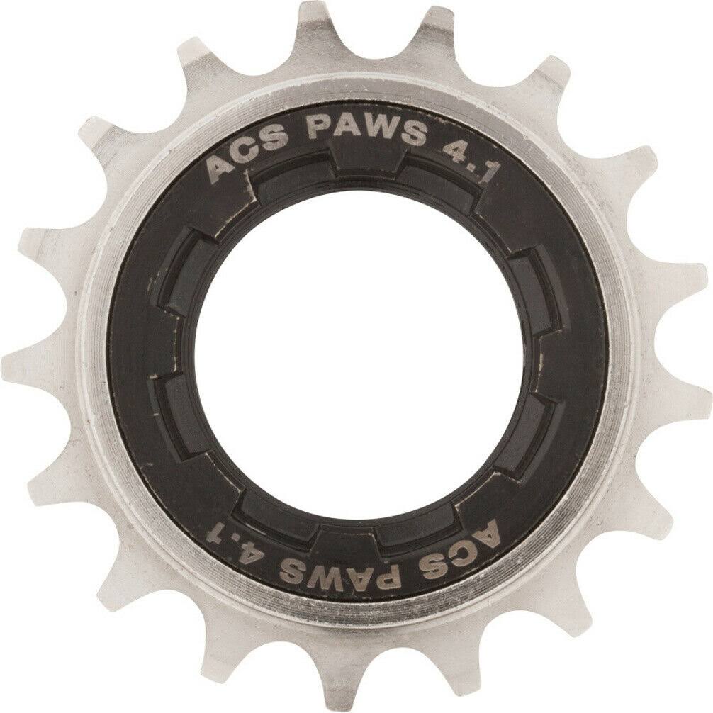 Acs Paws 4.1 Single BMX Freewheel - Black and Nickel, 17T