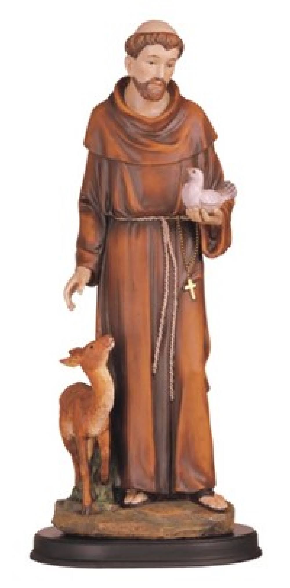 George S. Chen Imports Saint Francis Holy Figurine Religious Decoration Statue Decor - 5"