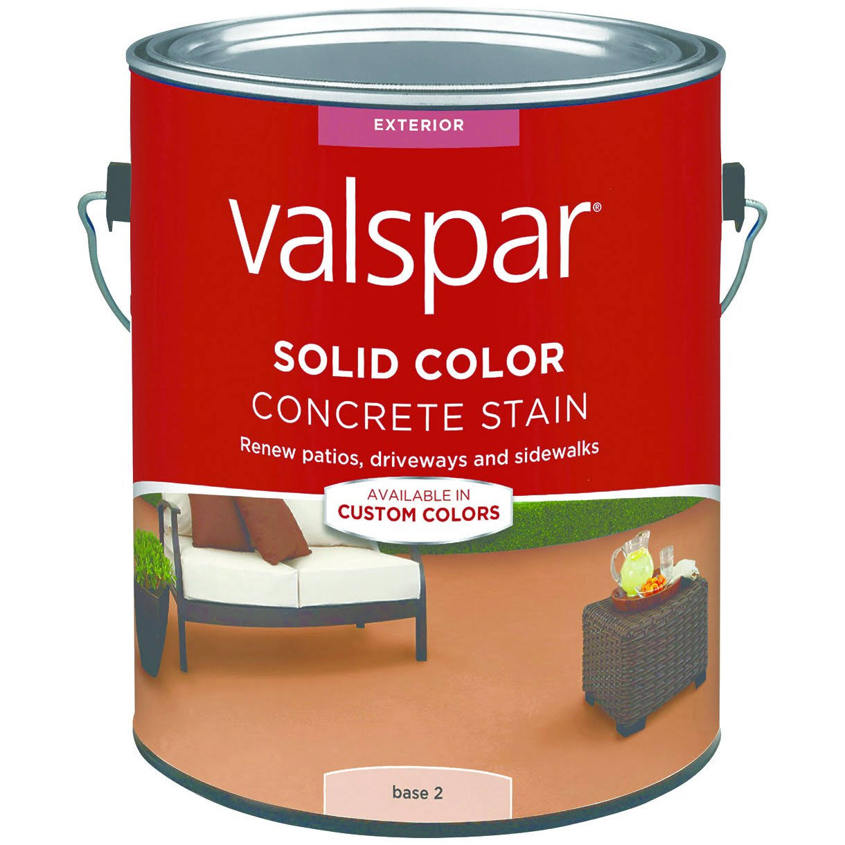 Valspar 1082322 Solid Color Exterior Concrete Stain Base - 2gal