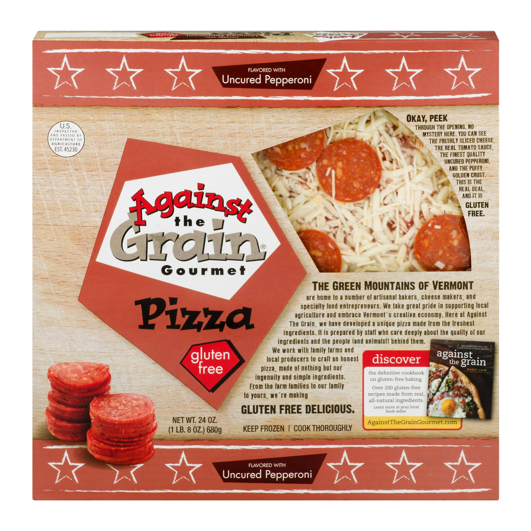 Against The Grain Gluten Free Pepperoni Pizza - 24 oz box