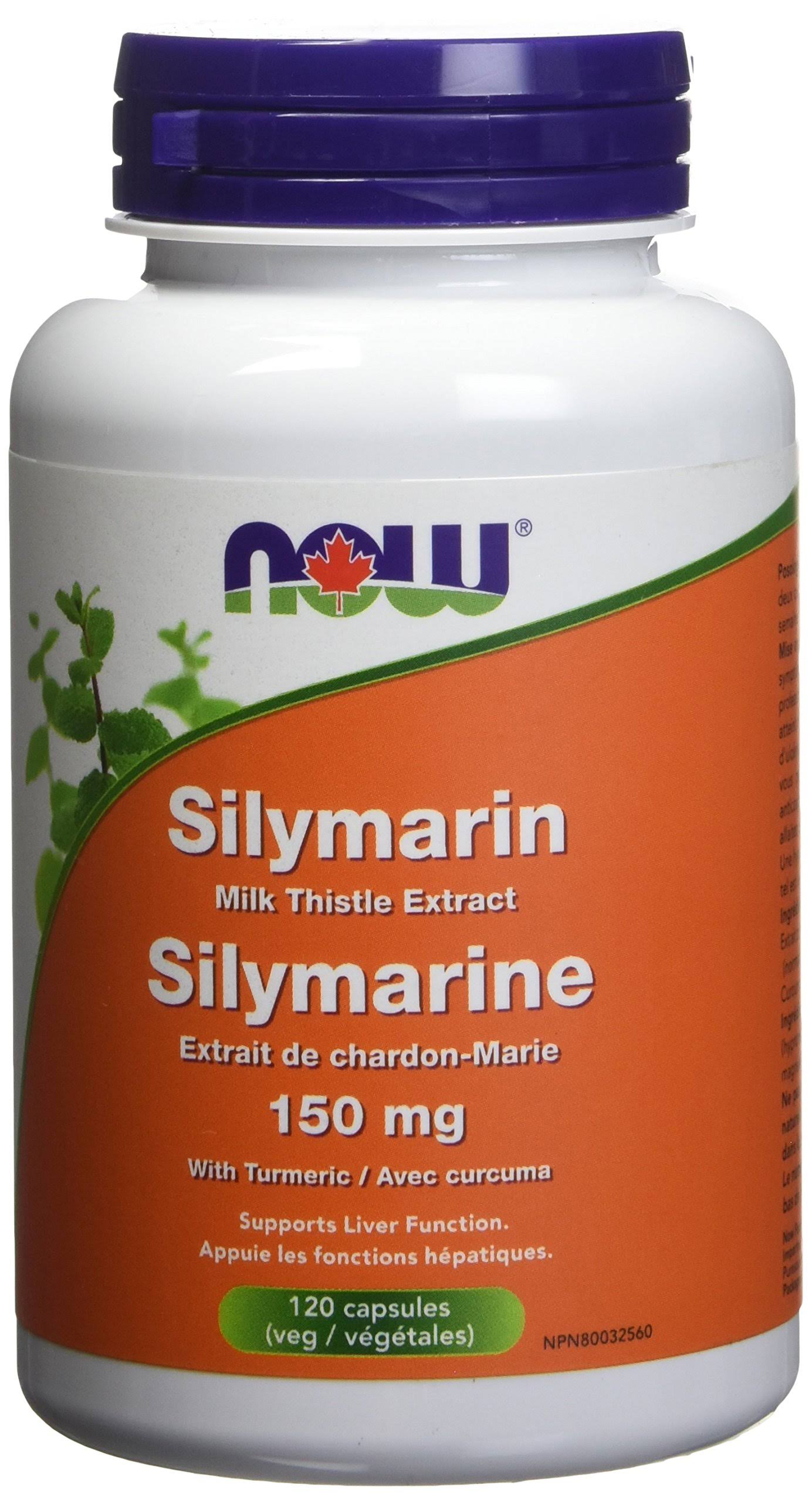 NOW Foods Silymarin Milk Thistle Extract Dietary Supplement - 120ct