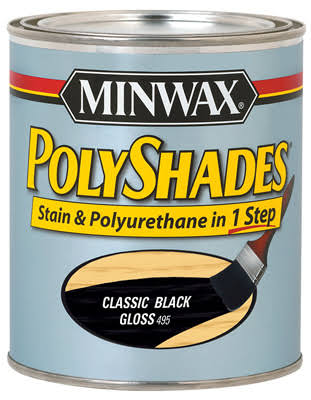 Gloss Polyshades Minwax Specialty Paint - Black, 1qt