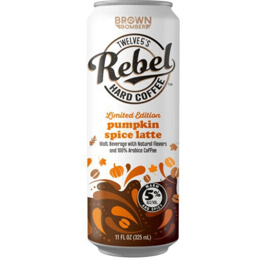 Twelve5's Rebel Malt Beverage, Peppermint Mocha Hard Latte, 4 Pack - 4 pack, 11 fl oz cans