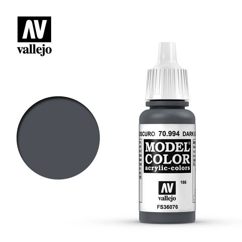 Vallejo Model Colour Acrylic Paint - 17ml, 994 Dark Grey