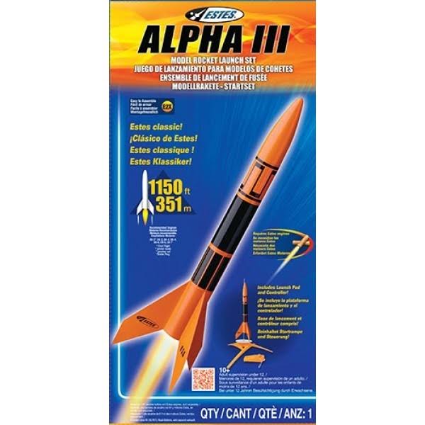 Estes Alpha Iii Model Rocket Launch Set