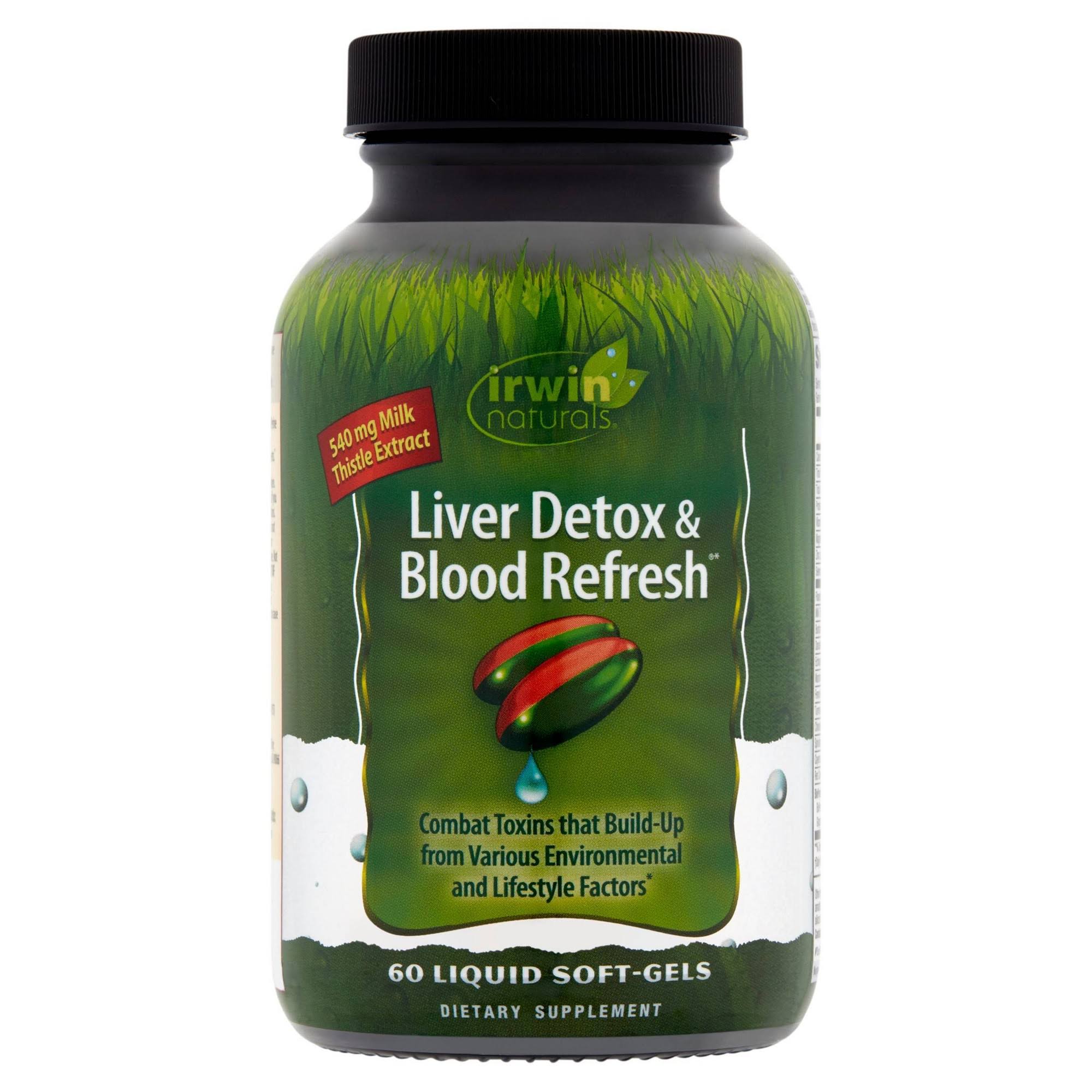 Irwin Naturals Liver Detox & Blood Refresh 60 Liquid Softgels