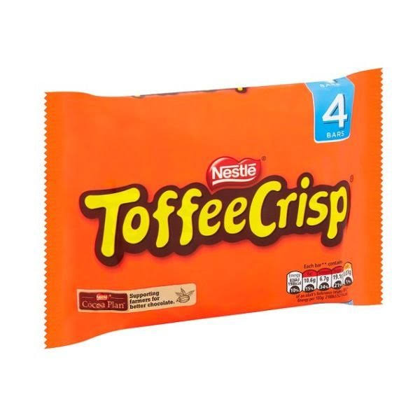 Toffee Crisp Milk Chocolate Bar - 31g, 4pk