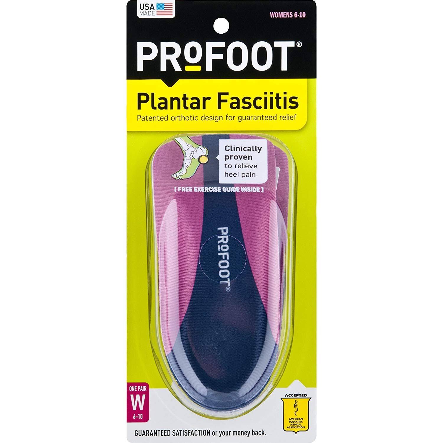 Profoot Women's Plantar Fasciitis Orthotics - Size 6-10