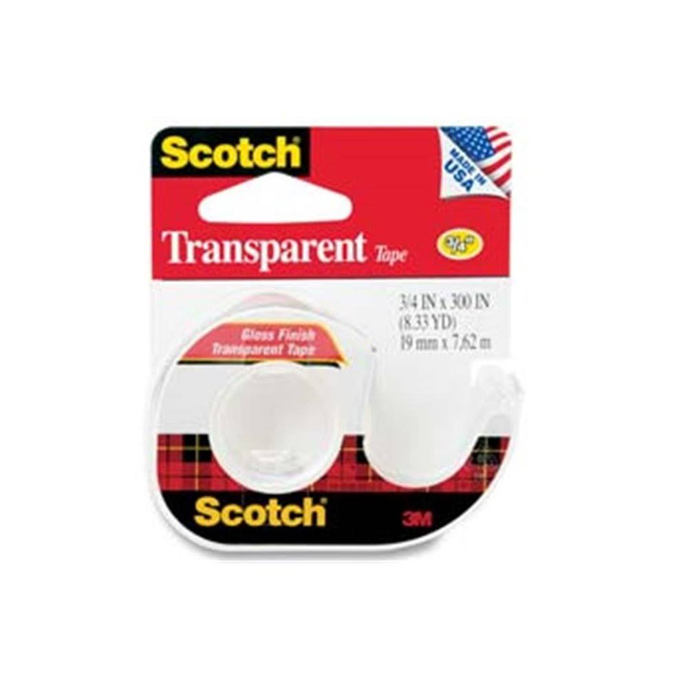 Scotch Transparent Tape - 3/4 x 300 in
