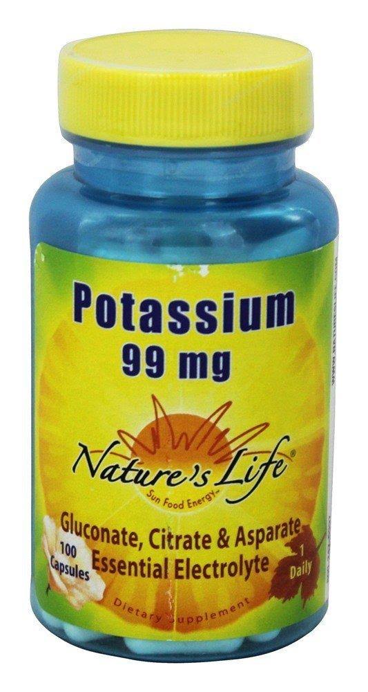 Nature's Life Potassium Capsules - 99mg, x100