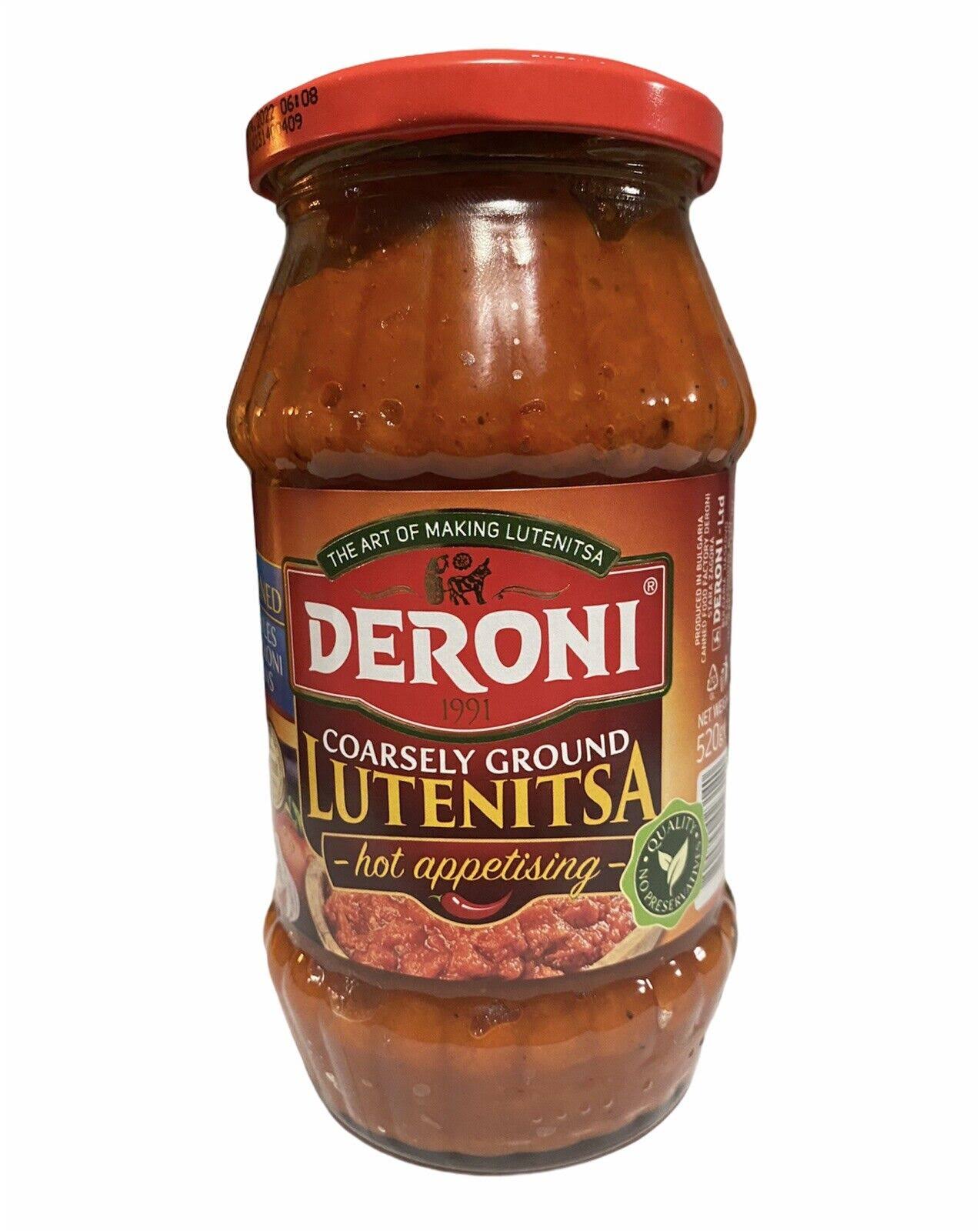 Deroni Bulgarian Lutenitsa Mild Vegetable Coarsely Ground Spread - 18.3 Ounces - Parrot Coffee - Delivered by Mercato