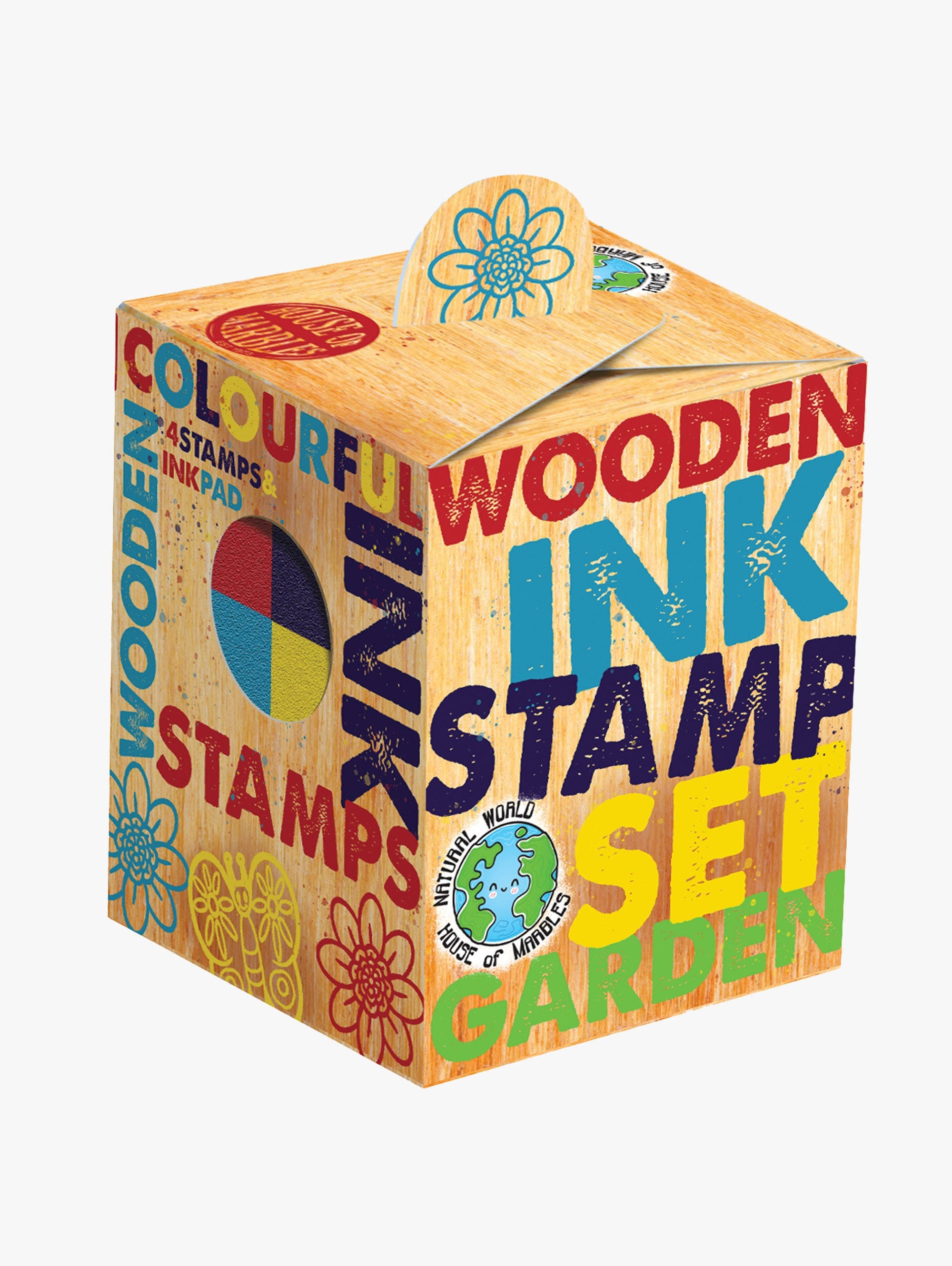 House of Marbles Wooden Stamp Set - Garden