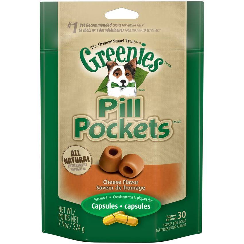 Greenies Pill Pockets Dog Treats - Cheese Flavor, 7.9oz, 30ct