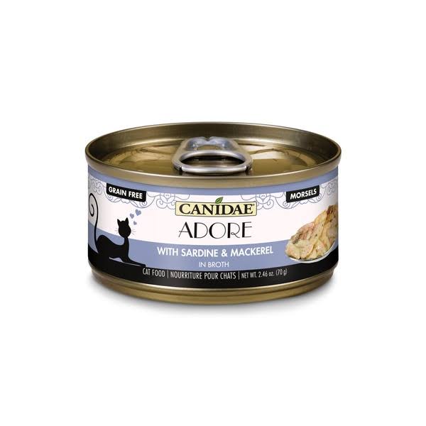Canidae Pure Adore Wet Cat Food Sardine & Mackerel in Broth 24ea/2.46 oz