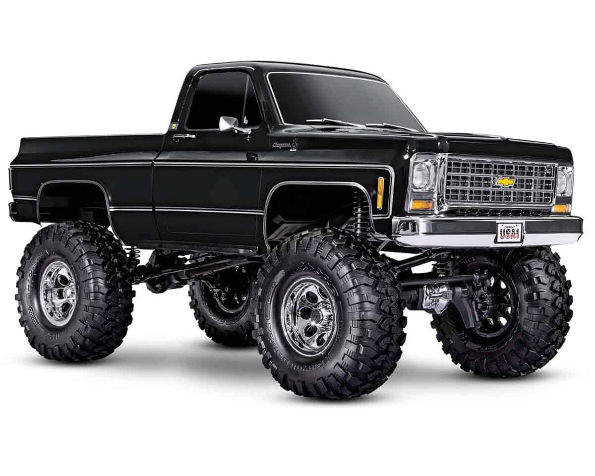 TRX-4 Scale and Trail Crawler with 1979 Chevrolet K10 Truck Body 1/10 Scale 4WD Electric Truck Black