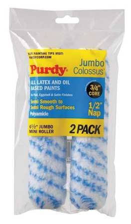 Purdy Corporation Jumbo Mini Roller Cover - Colossus, 6 1/2 x 1/2in, 2 Pack